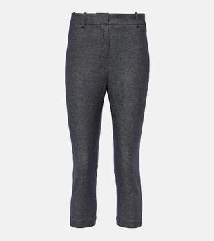 Magda Butrym | High-rise wool and cotton cropped pants