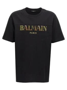 Balmain | Balmain Vintage Logo Embroidered T-Shirt