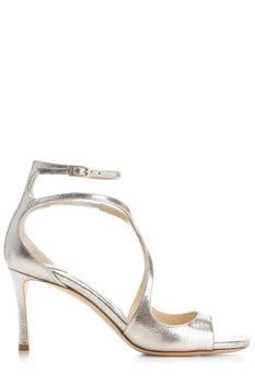 Jimmy Choo | Jimmy Choo Azia Metallic-Effect Sandals