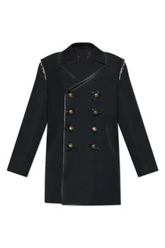 MAISON MARGIELA | Maison Margiela Double-Breasted Frayed Detail Jacket