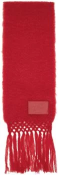 Jil Sander | Red Wool Blend Scarf