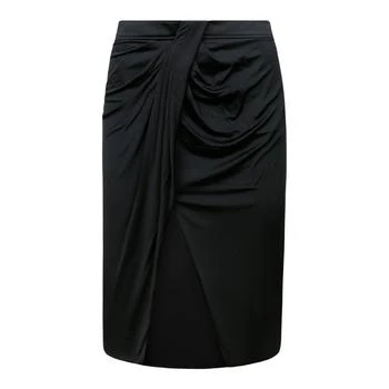 Tom Ford | Tom Ford Lustrous Jersey Wrap Draped Skirt