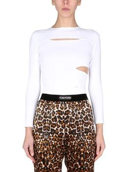 Tom Ford | Tom Ford Cut Out Crewneck Knitted Top