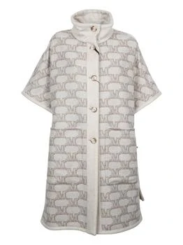Max Mara | Max Mara All-Over Logo Short-Sleeved Coat
