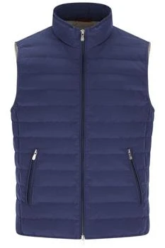 Brunello Cucinelli | Brunello Cucinelli Bonded Zip-Up Padded Vest
