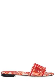 Fendi | Fendi Sunshine Coral Bandana Printed Slides