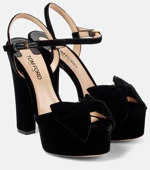 Tom Ford | Brigitte 130 velvet platform sandals