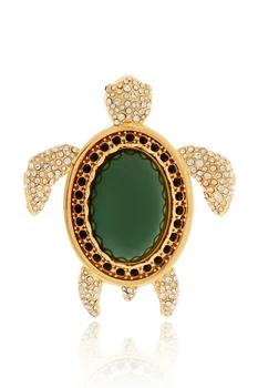 Dolce & Gabbana | Dolce & Gabbana Turtle-Shaped Embellished Brooch