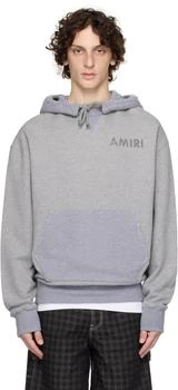 AMIRI | Gray 'AMIRI' Stencil Oversized Hoodie