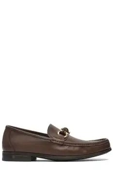 Salvatore Ferragamo | Ferragamo Almond Toe Logo-Engraved Loafers
