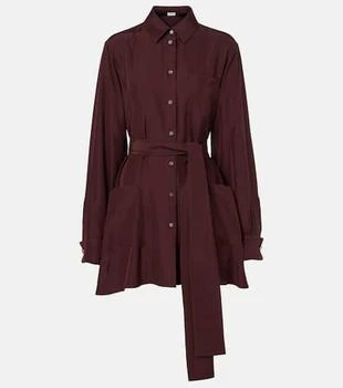 Loewe | Belted silk blouse