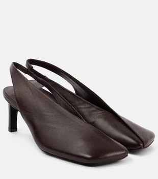 Jil Sander | Leather slingback pumps
