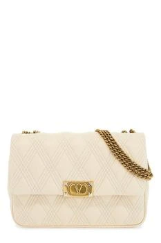 Valentino | Valentino Garavani Rockstud Foldover Top Quilted Shoulder Bag