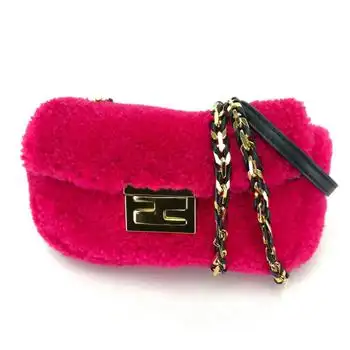 Fendi | Leather Pochette Shoulder Bag (Pre-Owned)