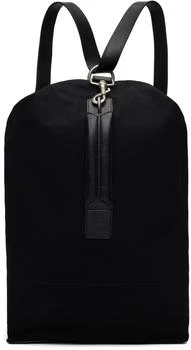 Dries Van Noten | Black Adjustable Canvas Backpack