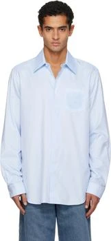 Balmain | Blue
Balmain
Écusson Embroidered Cotton Shirt