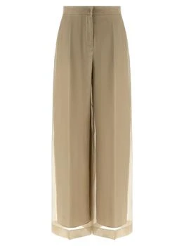 Max Mara | Max Mara Sheer Detailed Straight-Leg Pants