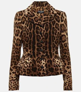Dolce & Gabbana | Leopard-print wool crêpe jacket