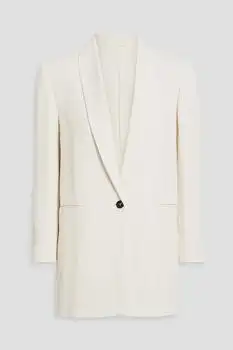 Brunello Cucinelli | Bead-embellished crepe blazer