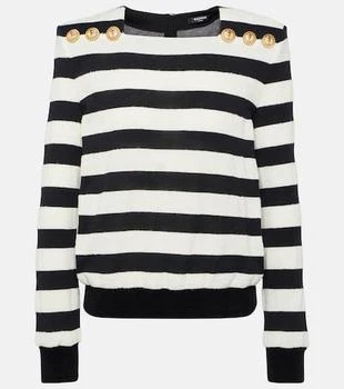 Balmain | Striped jersey top