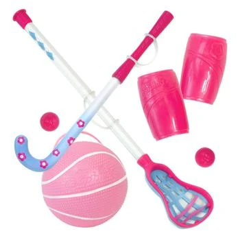 Teamson Sophia’s Sports Equipment Set for 18” Dolls, Hot Pink