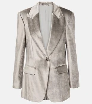 Brunello Cucinelli | Cotton-blend velvet blazer
