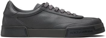 Dolce & Gabbana | Gray Calfskin Portofino Yacht Sneakers