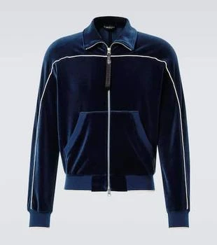 Tom Ford | Cotton-blend velour track jacket