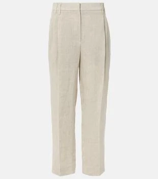 Brunello Cucinelli | Linen-blend straight pants