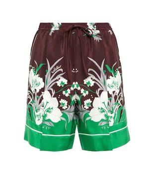 Valentino | Printed silk shorts