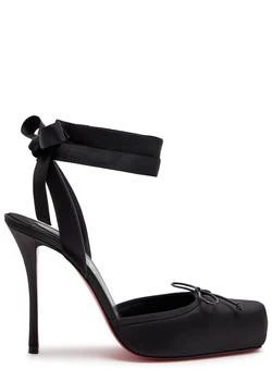 Cassia lace Up 100 satin pumps