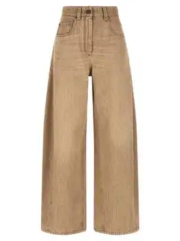 Brunello Cucinelli | Brunello Cucinelli Mid-Waisted Wide-Leg Jeans