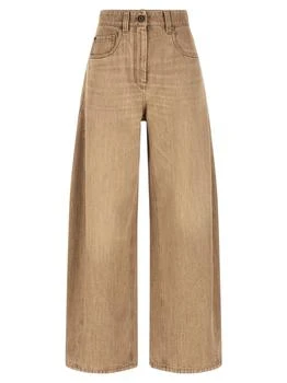 Brunello Cucinelli | Brunello Cucinelli Mid-Waisted Wide-Leg Jeans