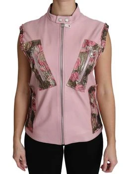 Dolce & Gabbana | Zippe Lamb Sleeveless Vest Leather Women's Jacket