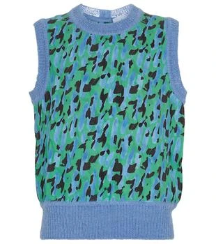 Salvatore Ferragamo | Leopard-print mohair-blend sweater vest