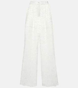 Dolce & Gabbana | High-rise lace wide-leg pants