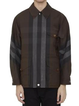 Burberry | Burberry Check Drawstring Waist Field Jacket
