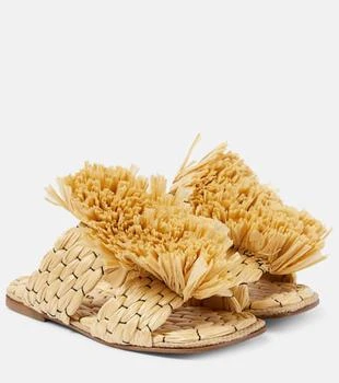 Dries Van Noten | Raffia espadrille slides