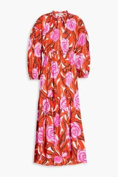 Diane von Furstenberg Artie floral-print cotton-blend poplin midi dress