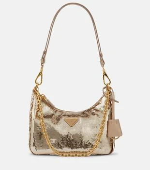 Prada | Sequined Re-Nylon shoulder bag