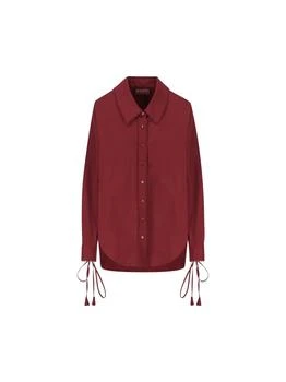 Gucci | Gucci Drawstring Collared Long-Sleeve Shirt