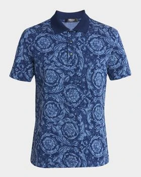 Versace | Men's Iconic Barocco Pique Polo Shirt
