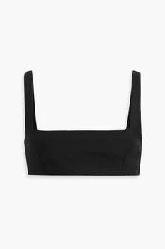 Valentino Wool and silk-blend crepe bra top