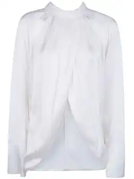 Balmain | Balmain Draped High Neck Blouse