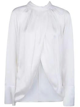 Balmain | Balmain Draped High Neck Blouse
