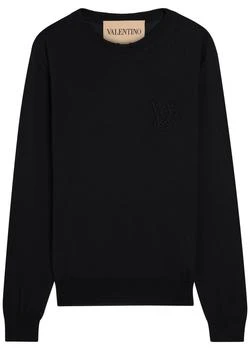 Valentino | Logo-embroidered wool jumper
