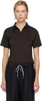 MAISON MARGIELA | Black Piqué Polo