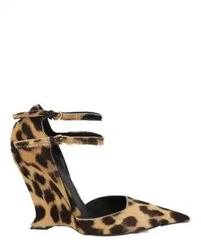Salvatore Ferragamo | Vidya Suede Leopard Print Wedges