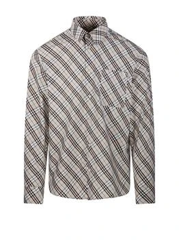 Burberry | Burberry Long Sleeved Check Detailed Shirt