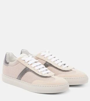 Brunello Cucinelli | Monili suede and mesh sneakers